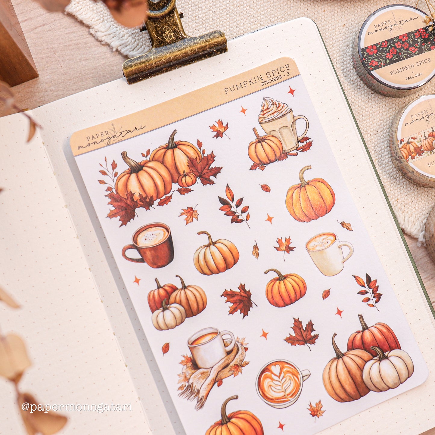 Pumpkin Spice Sticker Sheet #3