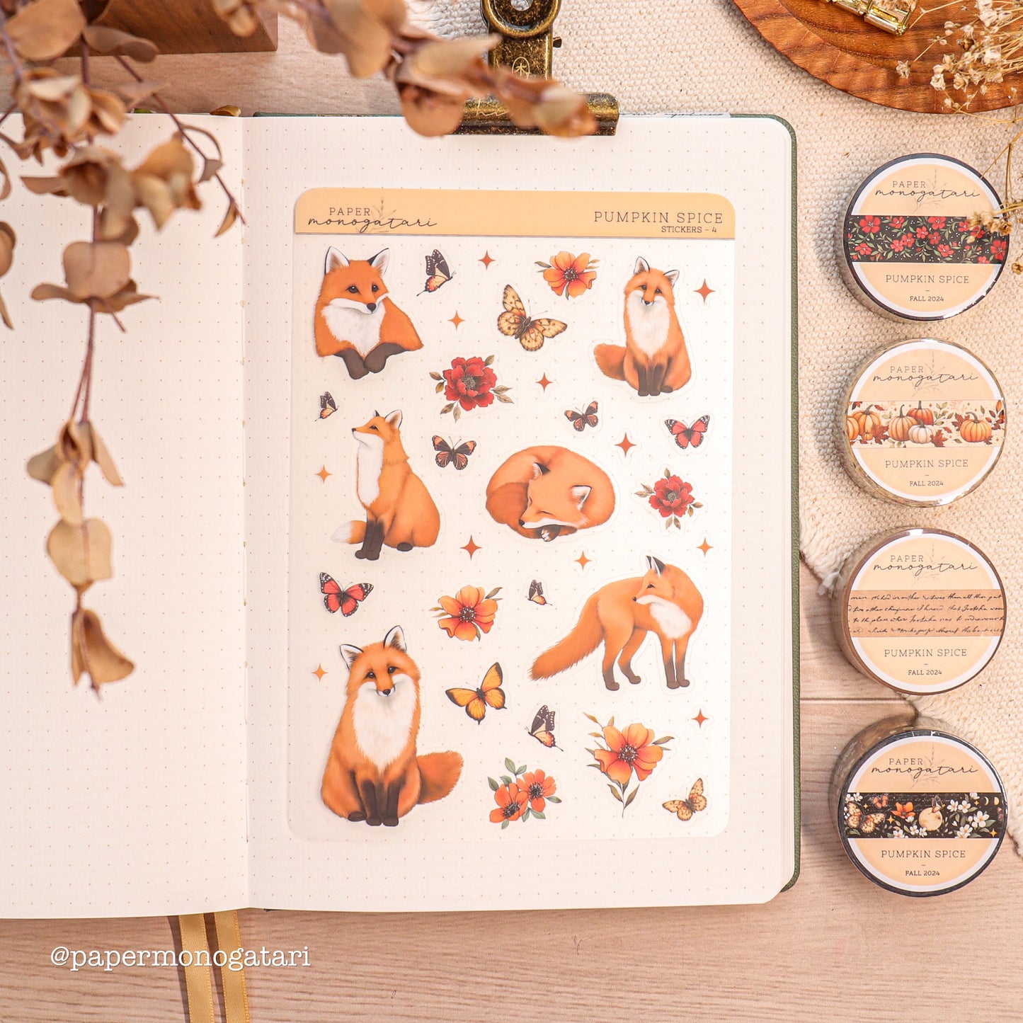 Pumpkin Spice Sticker Sheet #4