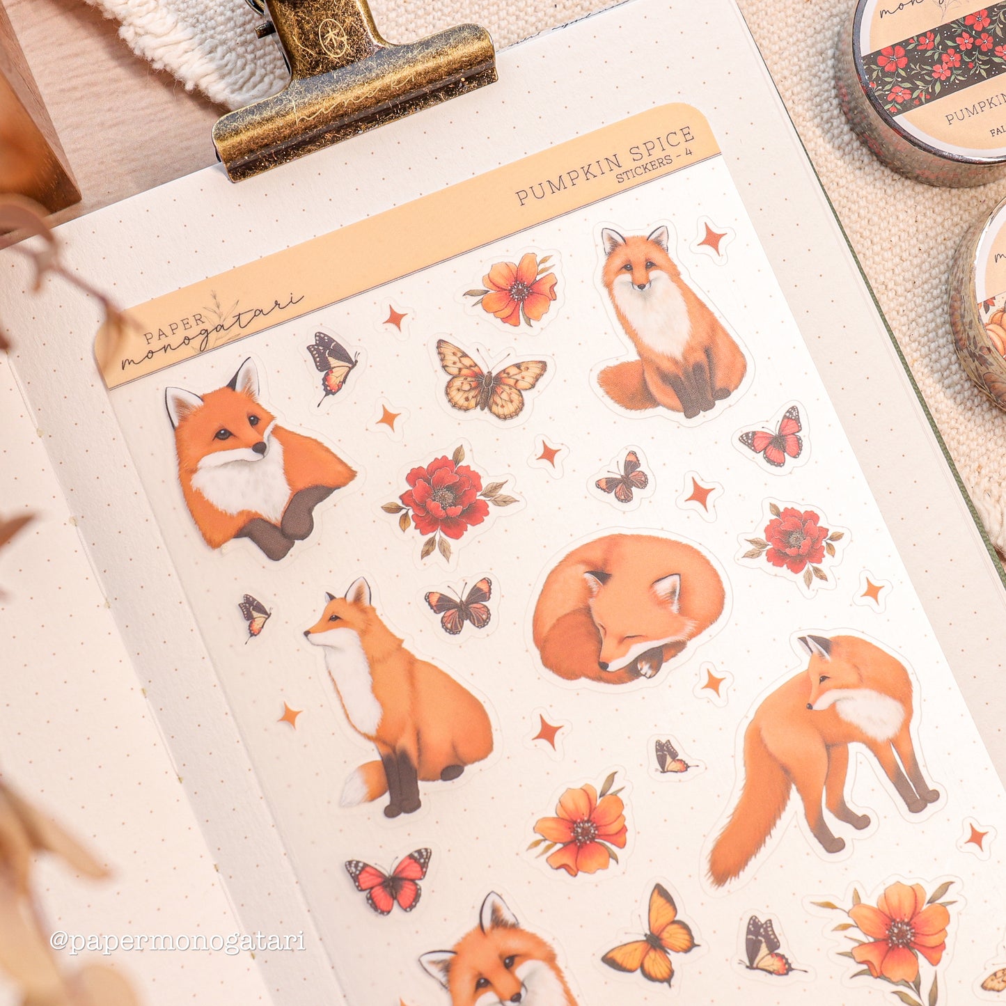 Pumpkin Spice Sticker Sheet #4