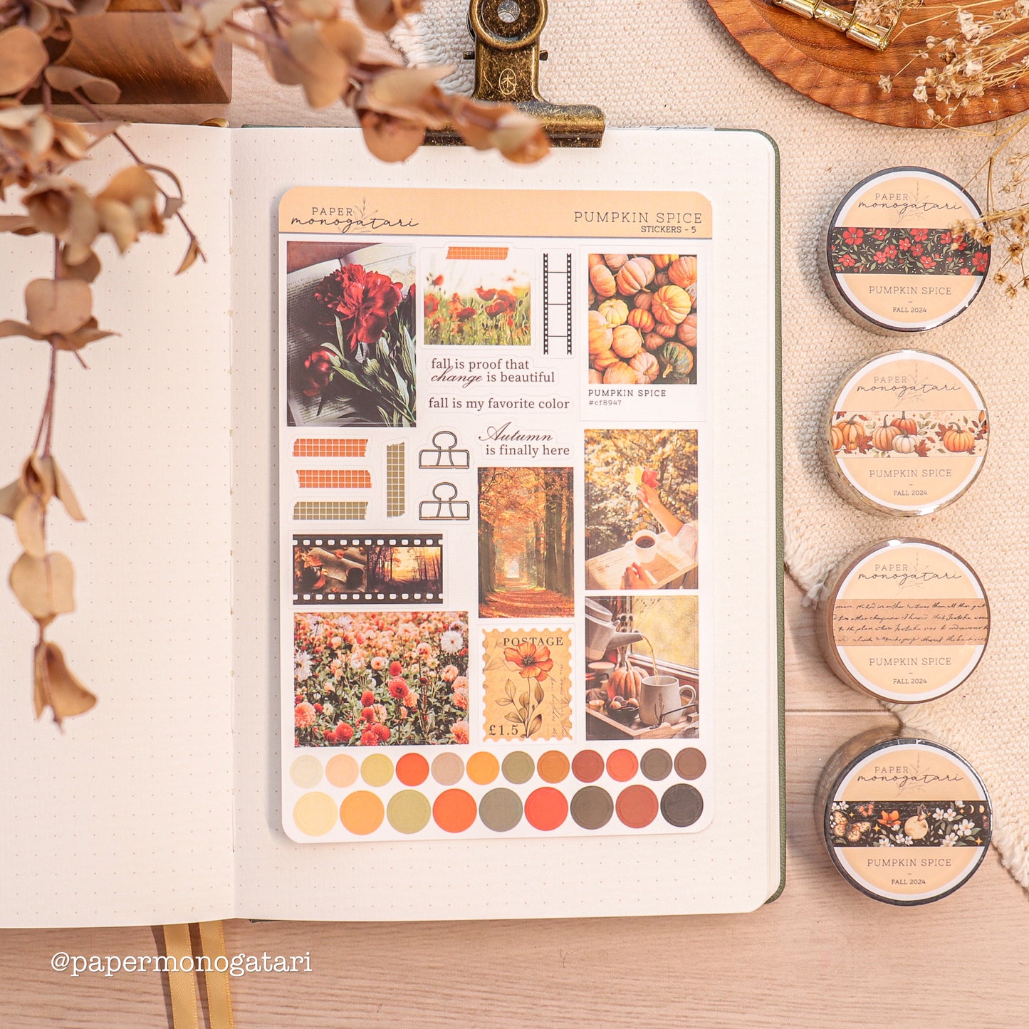 Pumpkin Spice Sticker Sheet #5