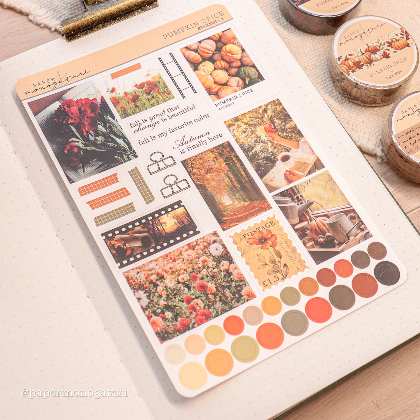 Pumpkin Spice Sticker Sheet #5