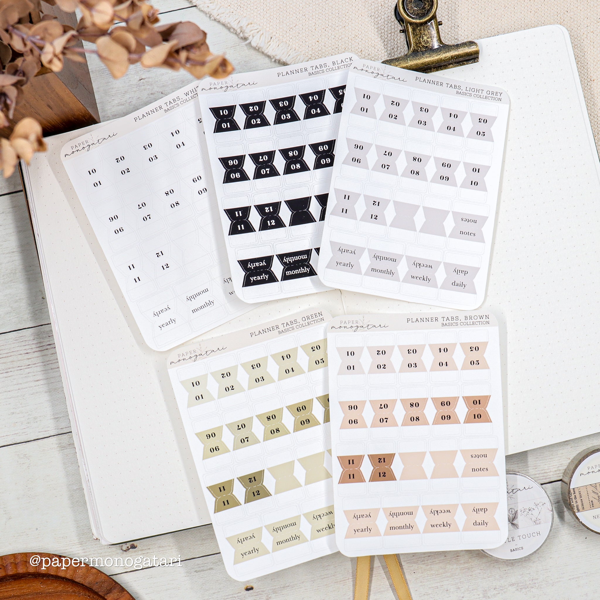 Planner Tab Stickers – Paper Monogatari