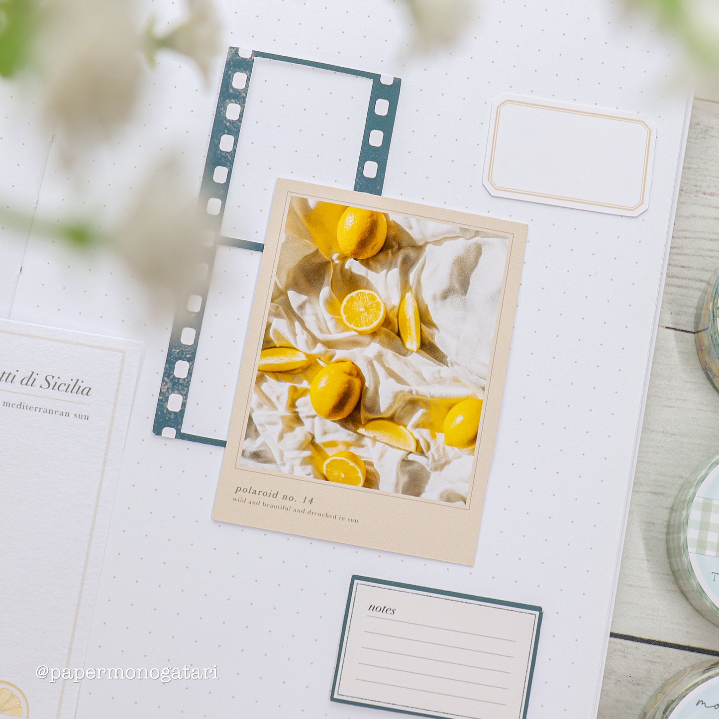 Tropical Getaway Paper Labels & Frames Kit