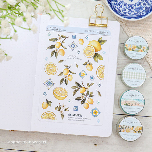 Tropical Getaway Sticker Sheet #3