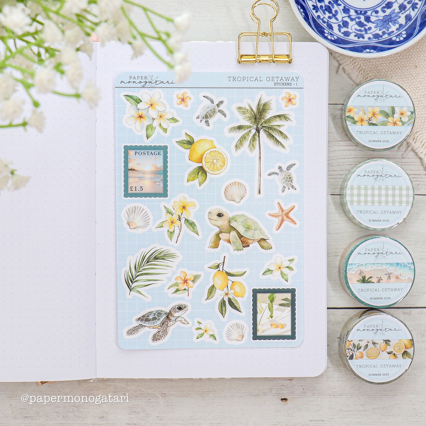Tropical Getaway Sticker Sheet #1