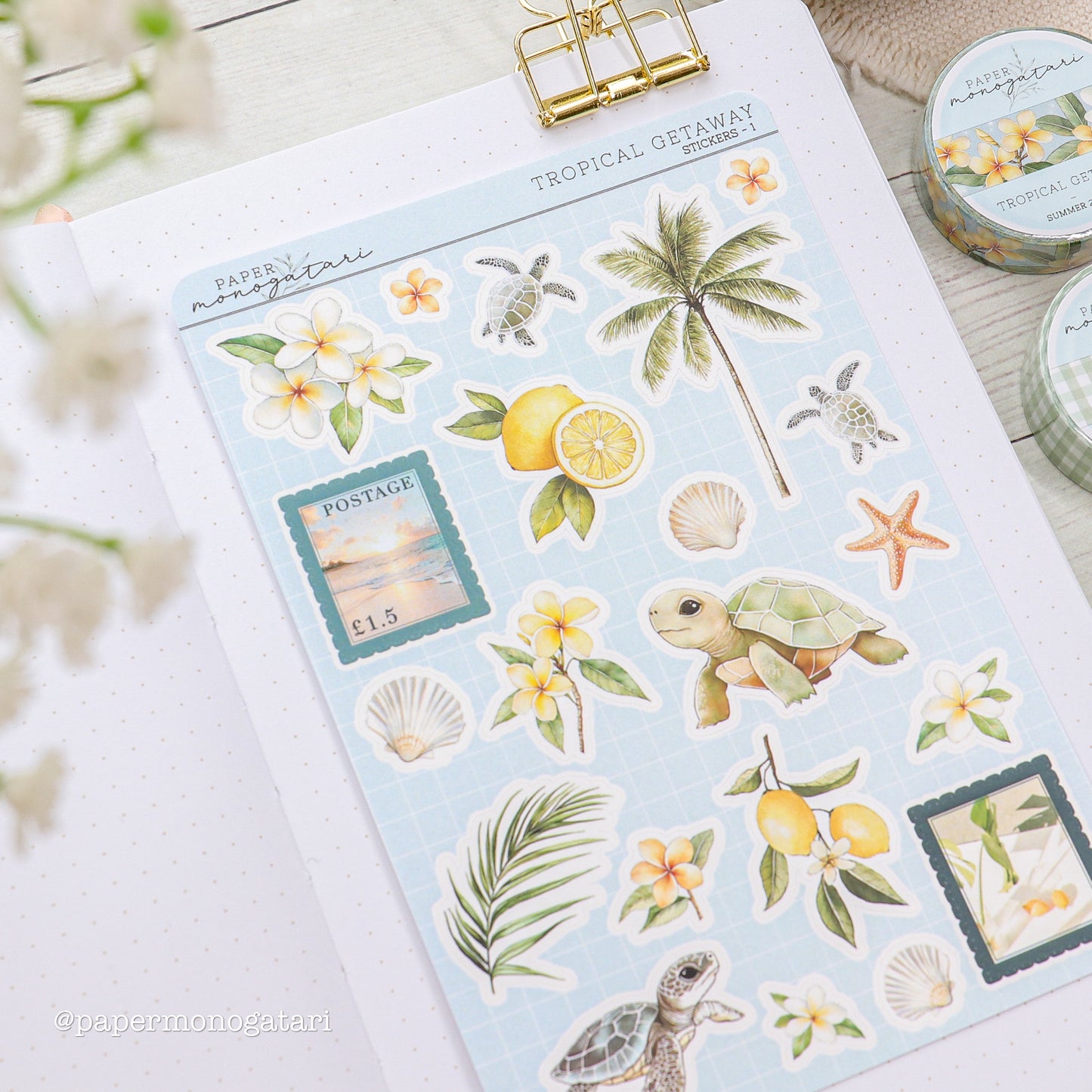 Tropical Getaway Sticker Sheet #1