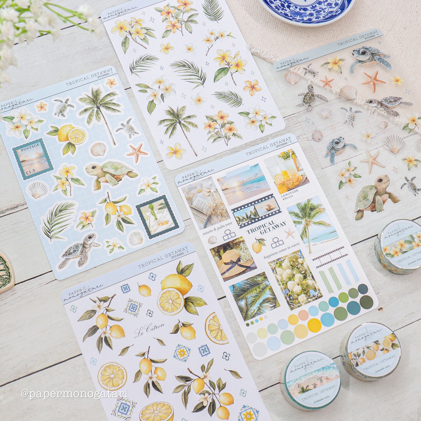 Tropical Getaway 5 Sticker Bundle