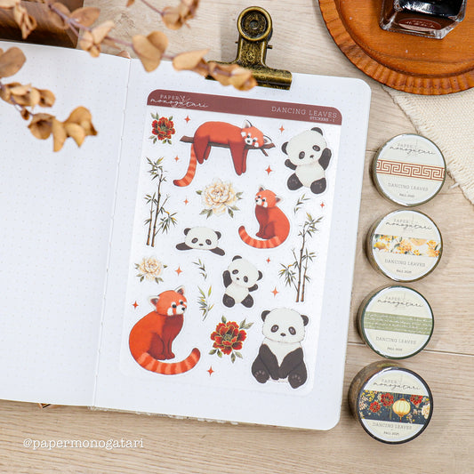 Dancing Leaves Sticker Sheet #1