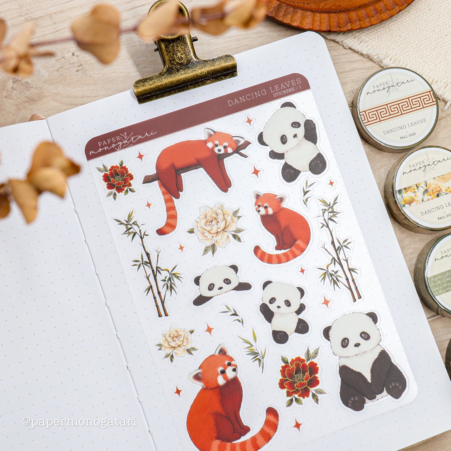 Dancing Leaves Sticker Sheet #1