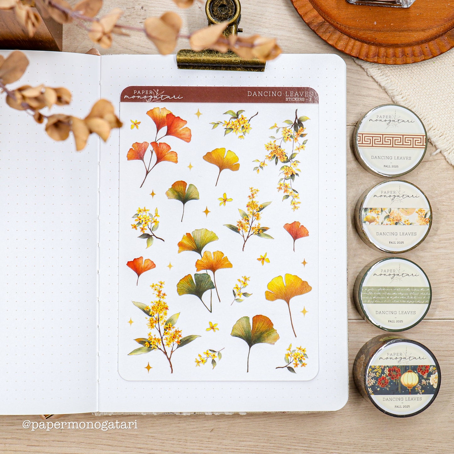 Dancing Leaves Sticker Sheet #2