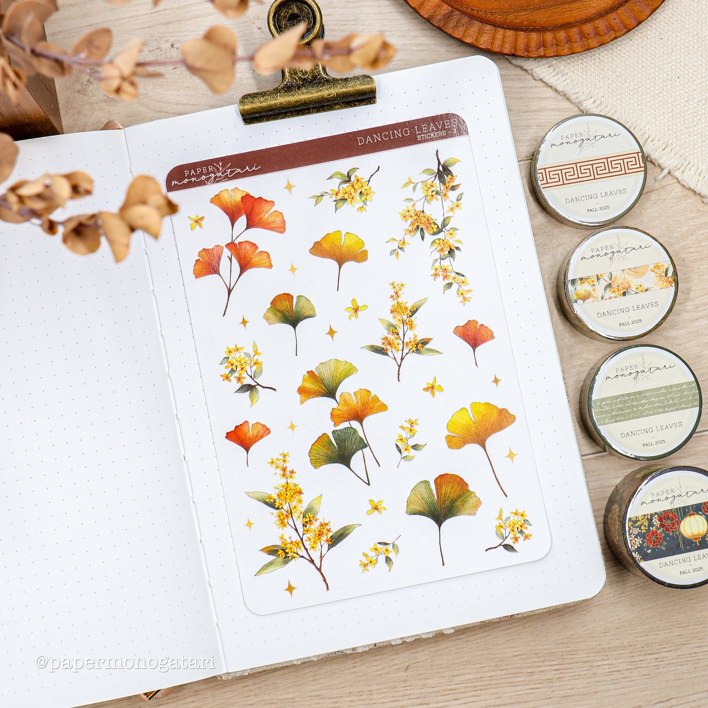 Dancing Leaves 4 Sticker Bundle