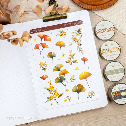 Dancing Leaves Sticker Sheet #2