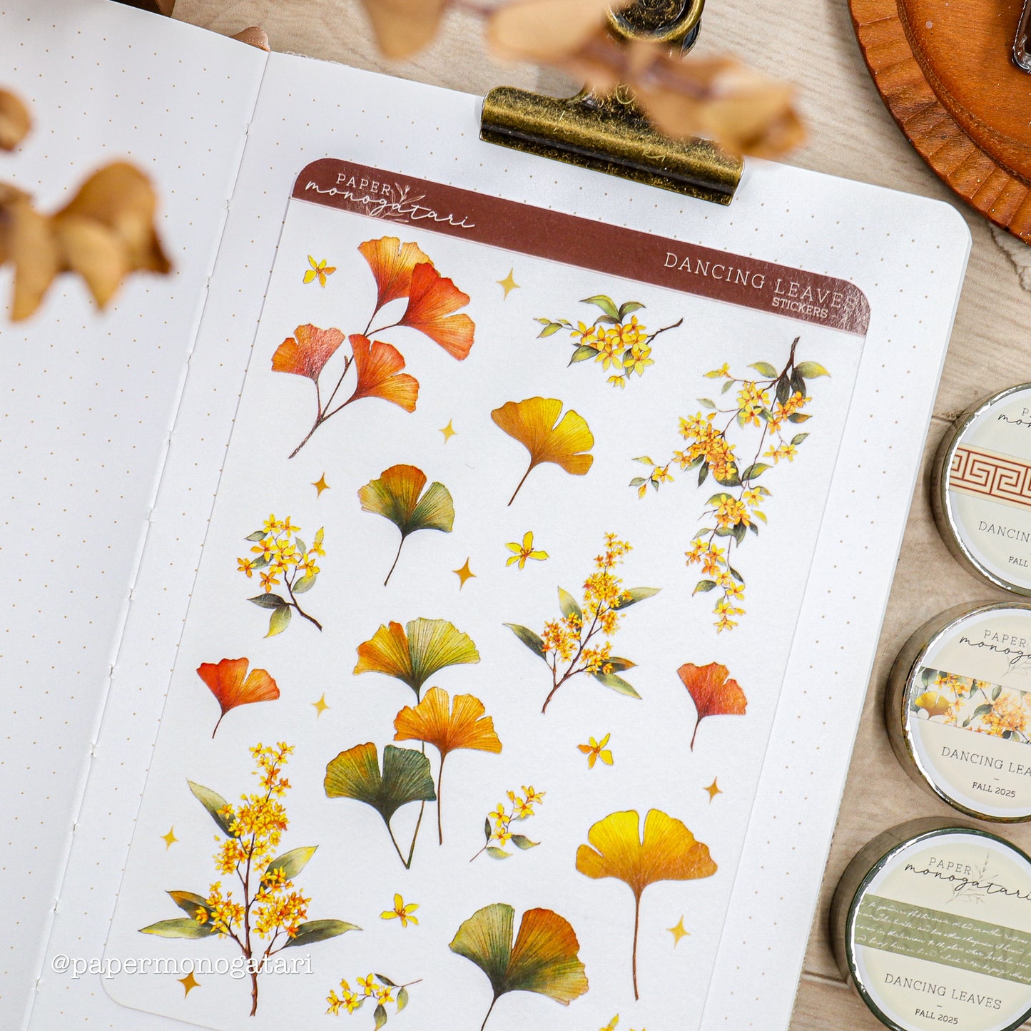 Dancing Leaves Sticker Sheet #2