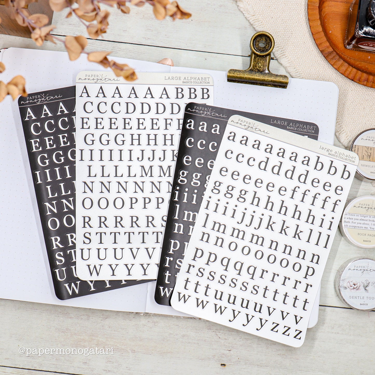 Large Alphabet Stickers