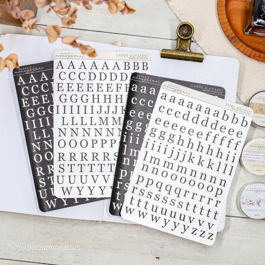 Large Alphabet Stickers