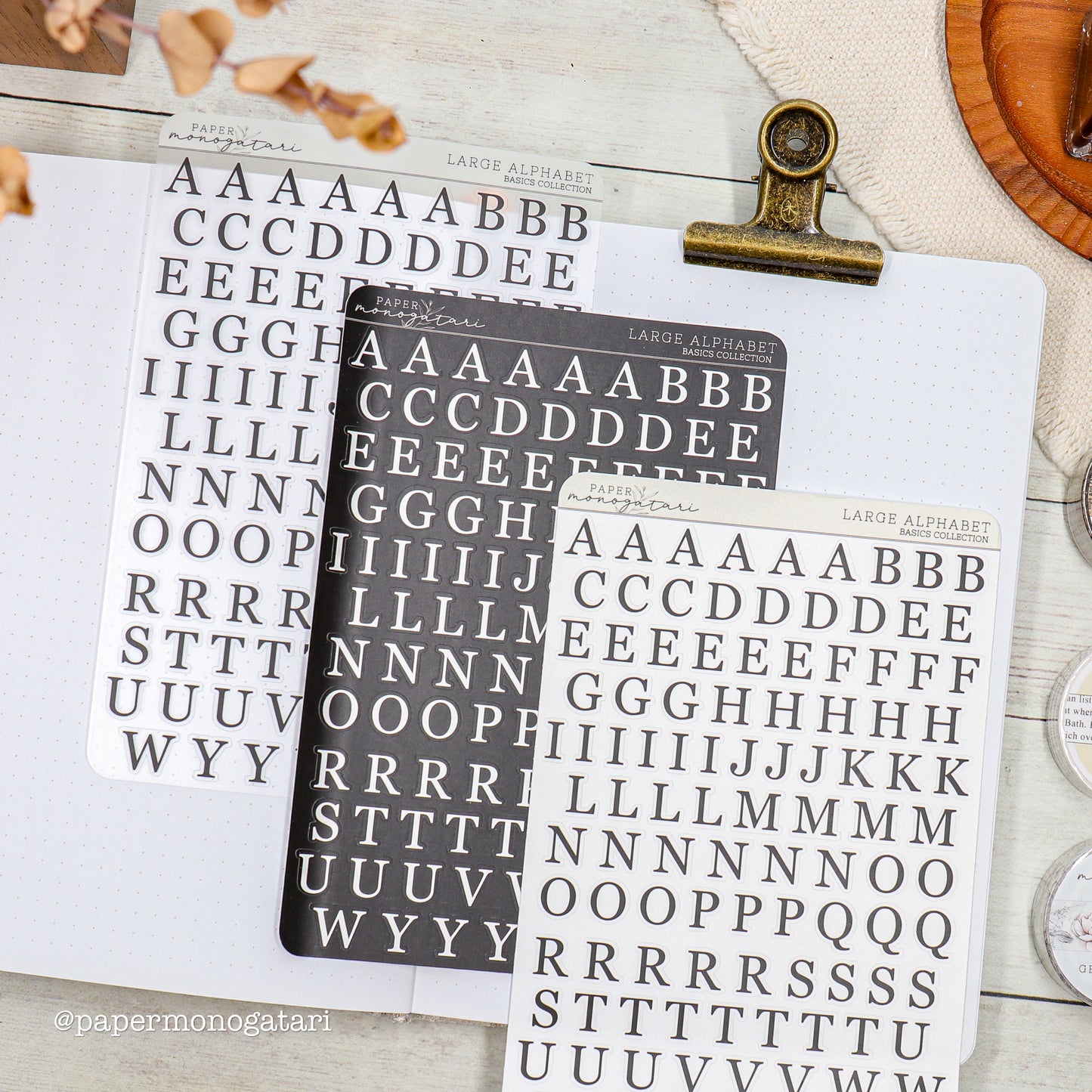 Large Alphabet Stickers
