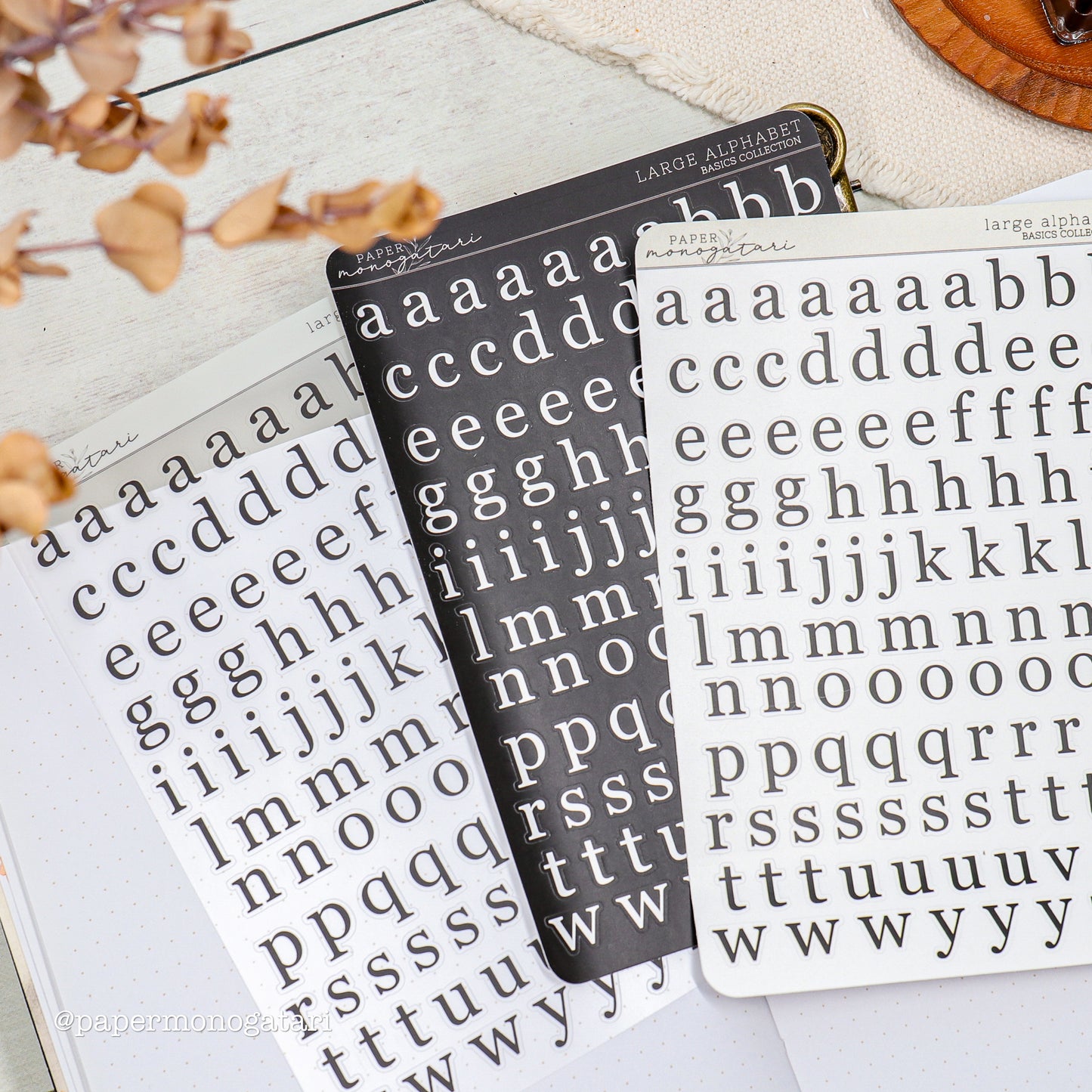 Large Alphabet Stickers