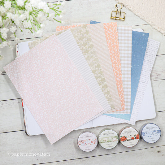 Four Seasons 8 Washi Paper Ephemera Set