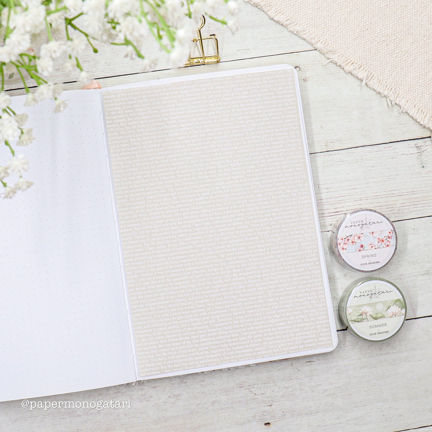 Four Seasons 8 Washi Paper Ephemera Set