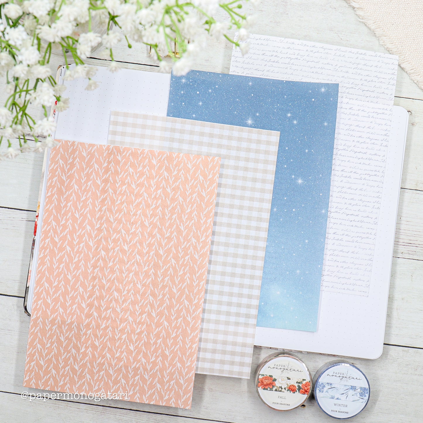 Four Seasons 8 Washi Paper Ephemera Set