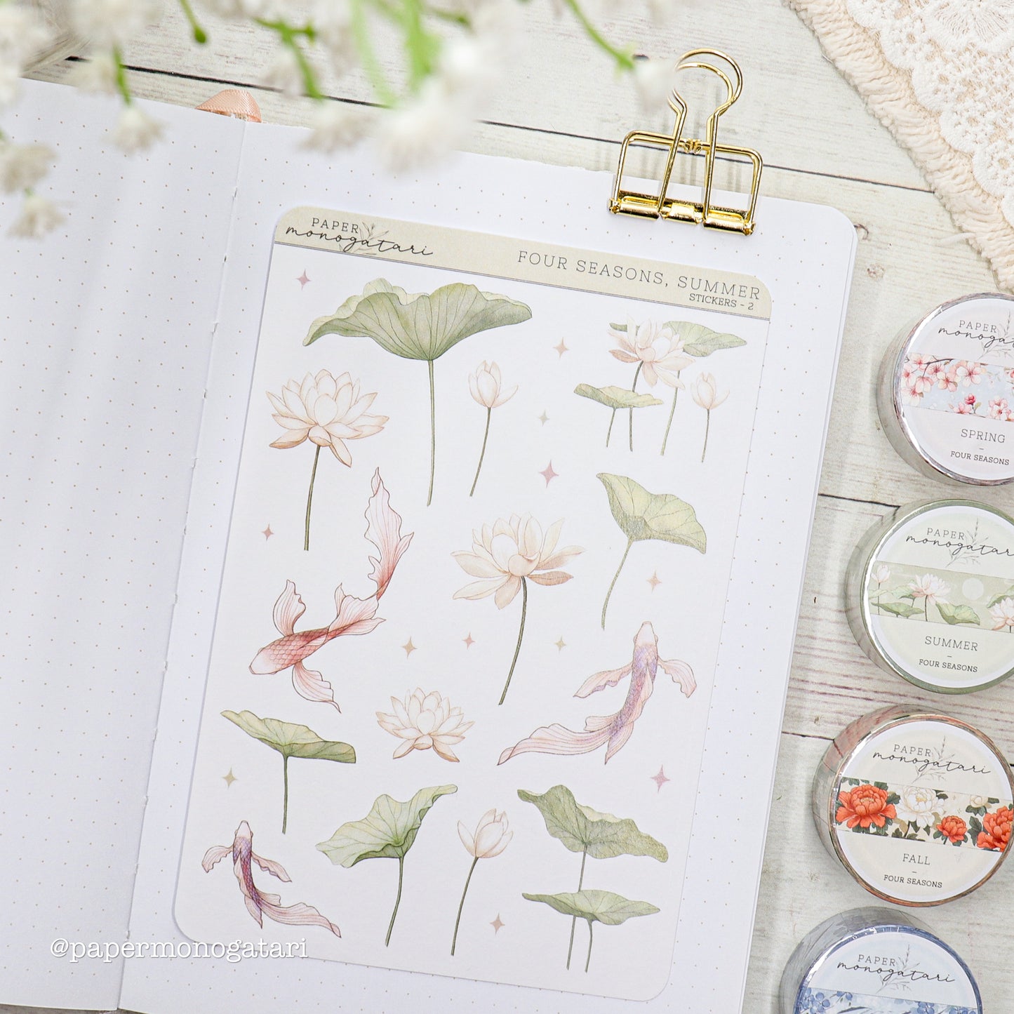 Summer - Four Seasons Sticker Sheet #2