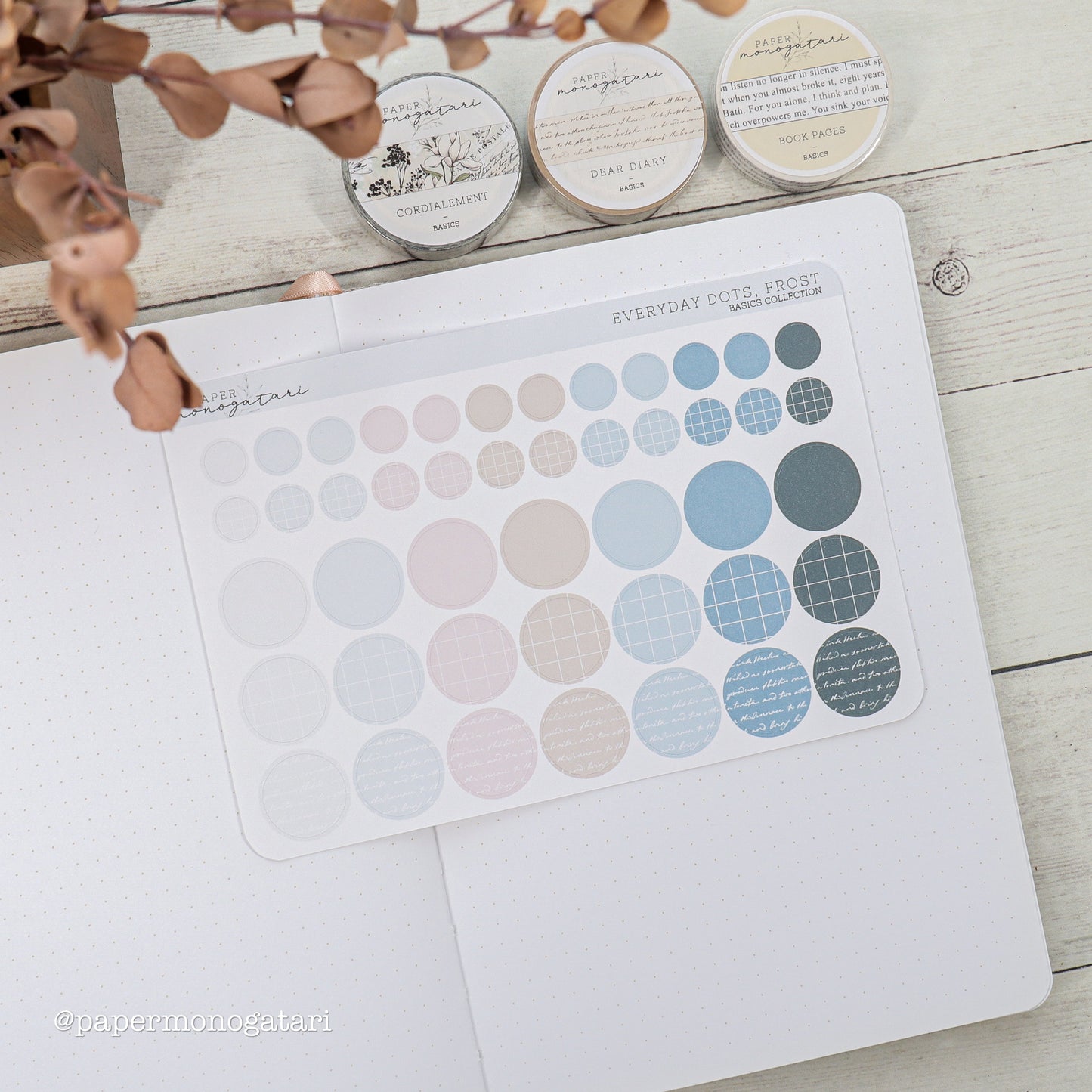 Winter Everyday Dot & Square Stickers