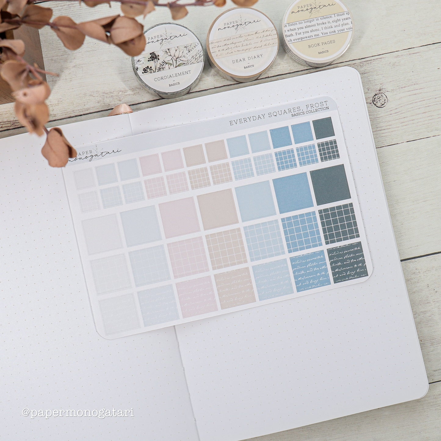 Winter Everyday Dot & Square Stickers