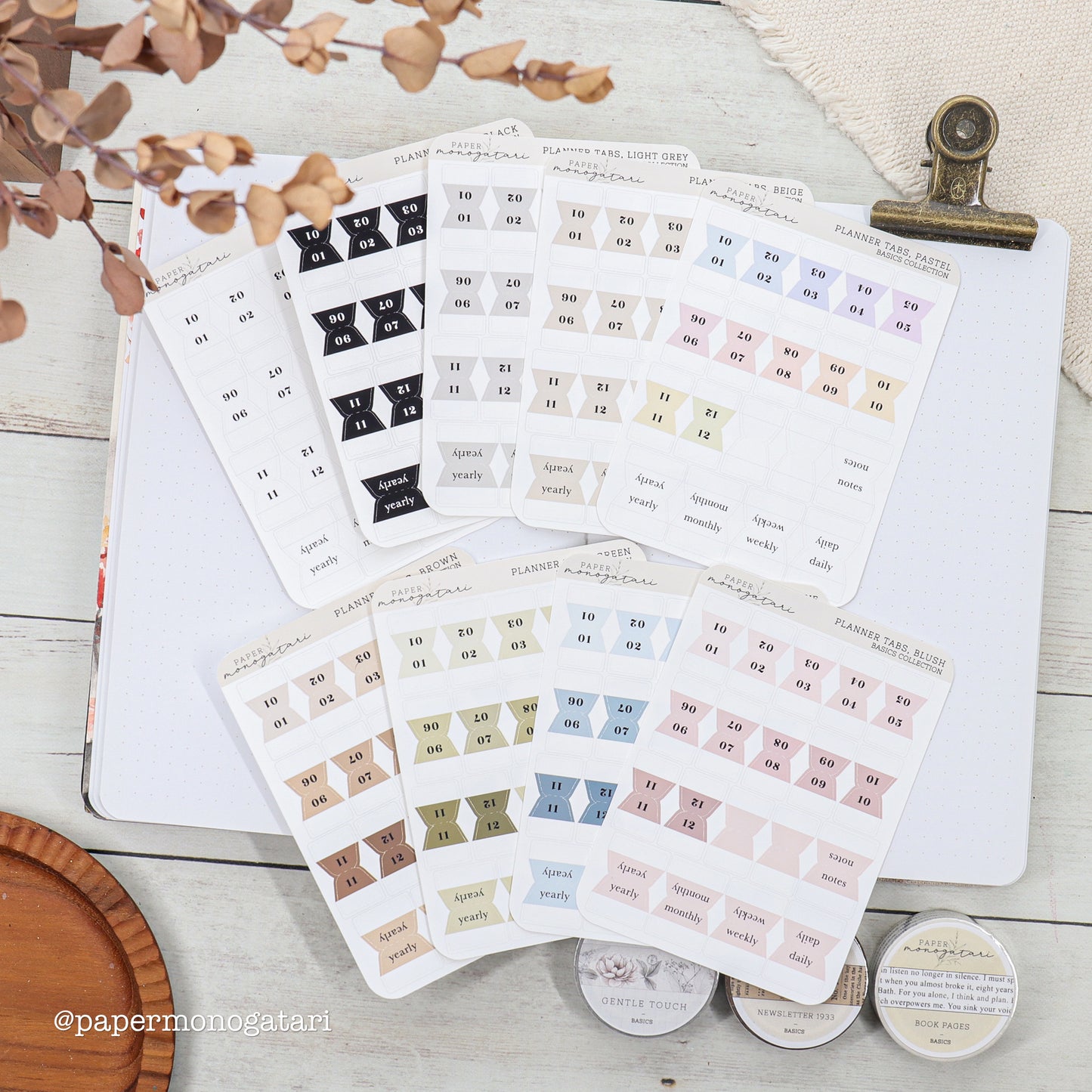 Planner Tab Stickers [New Colors!]