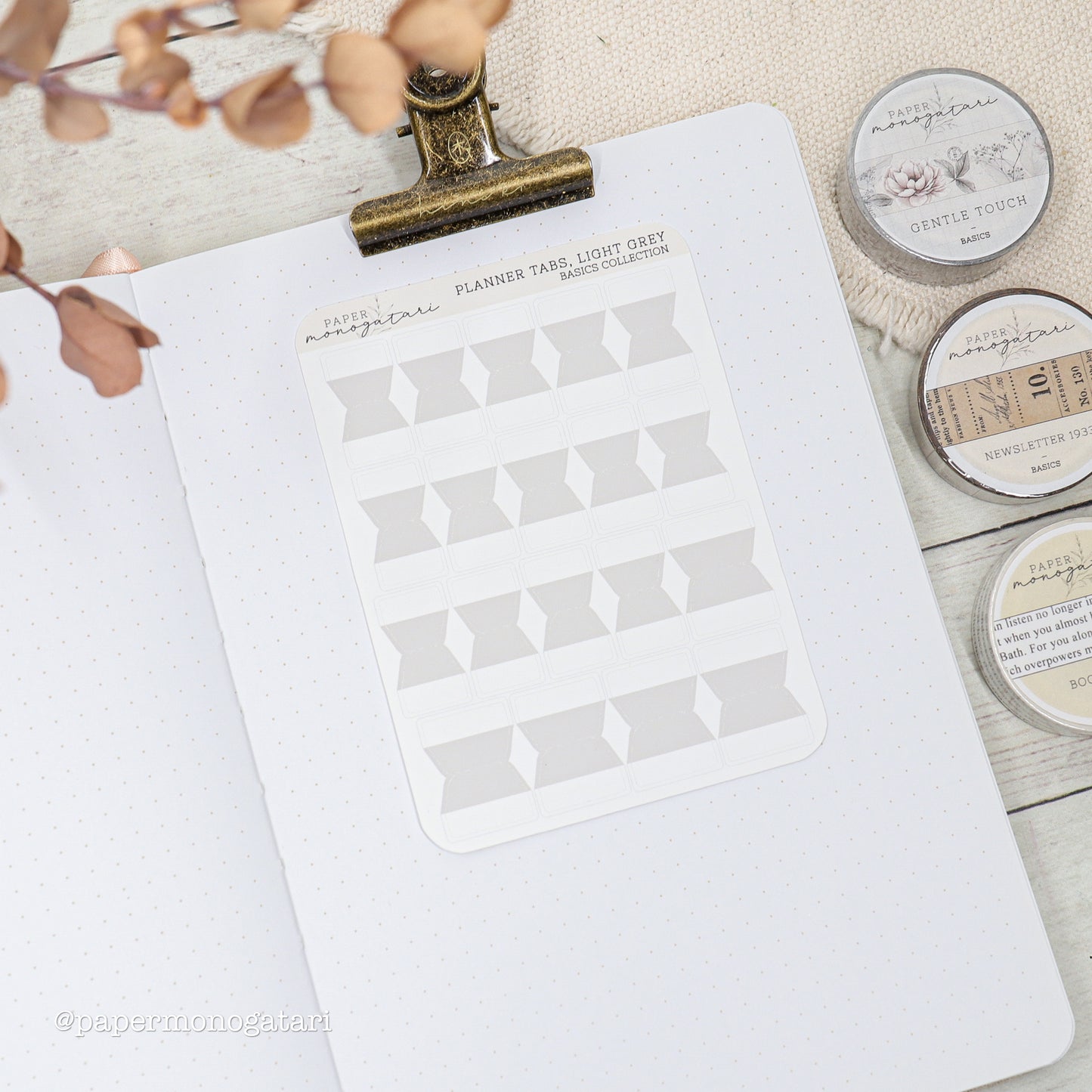 Empty Planner Tab Stickers