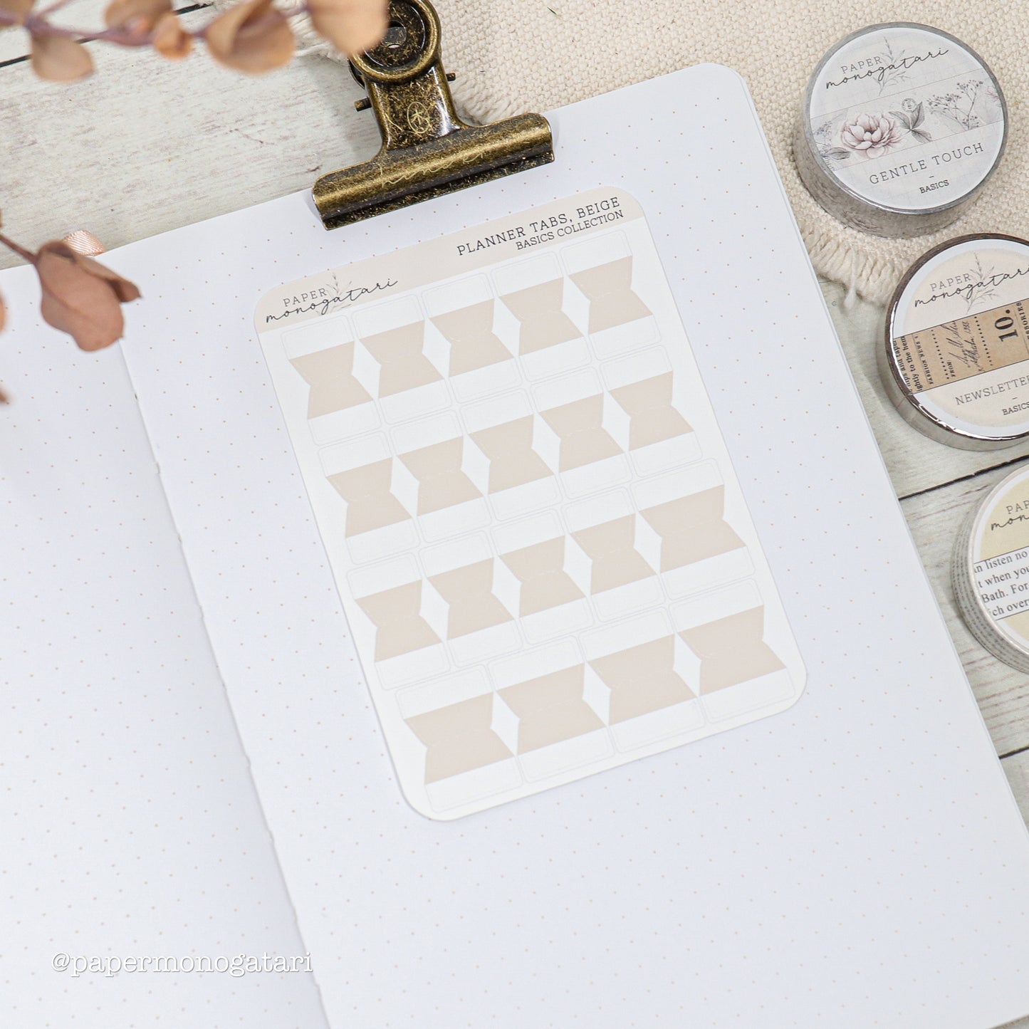 Empty Planner Tab Stickers