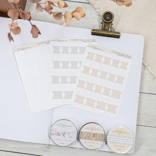 Empty Planner Tab Stickers