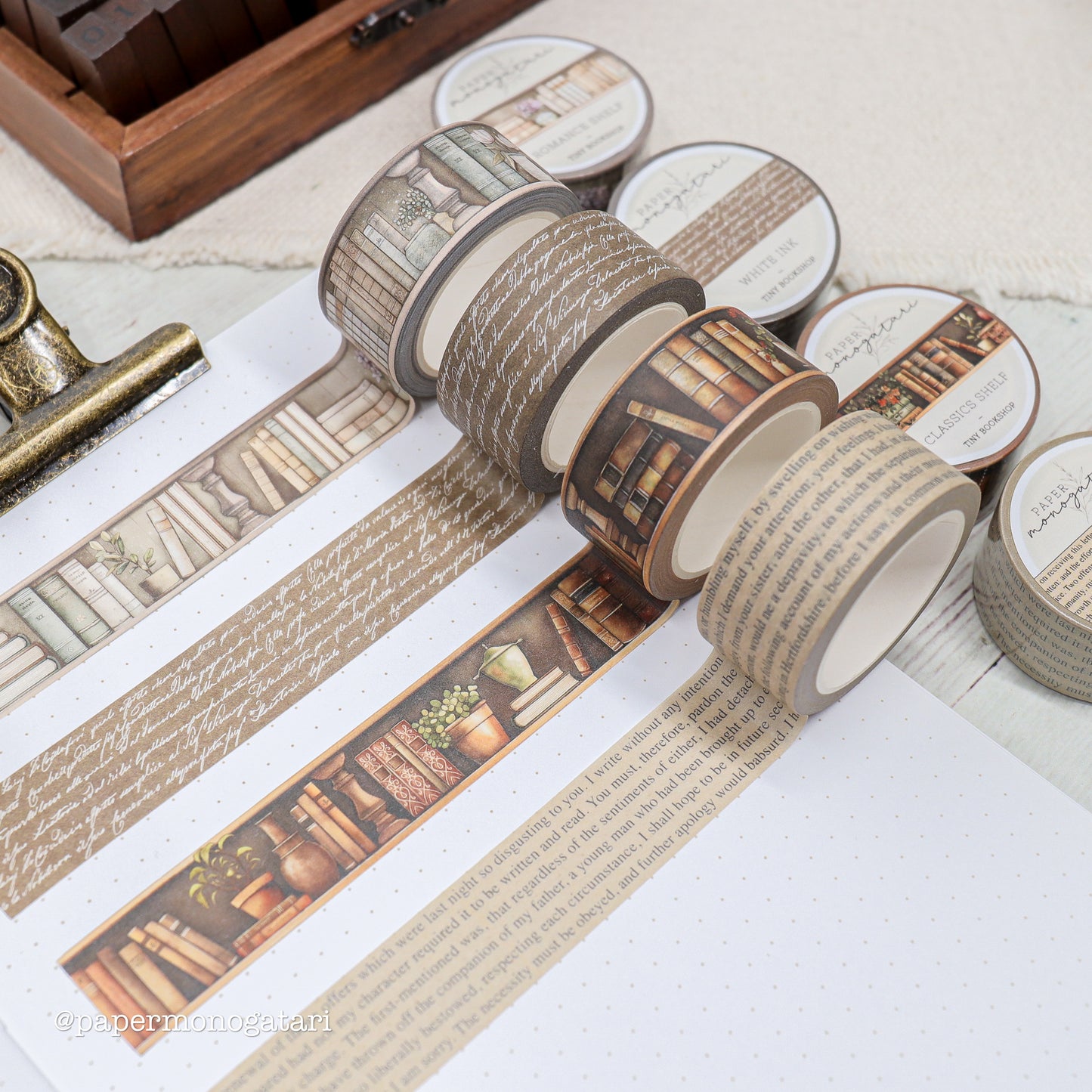 Tiny Bookshop Washi Tape Set