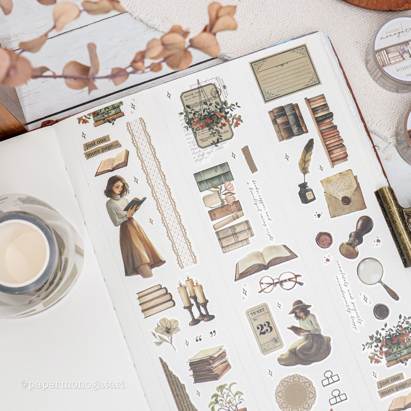 Tiny Bookshop PET Tape (pre-cut)