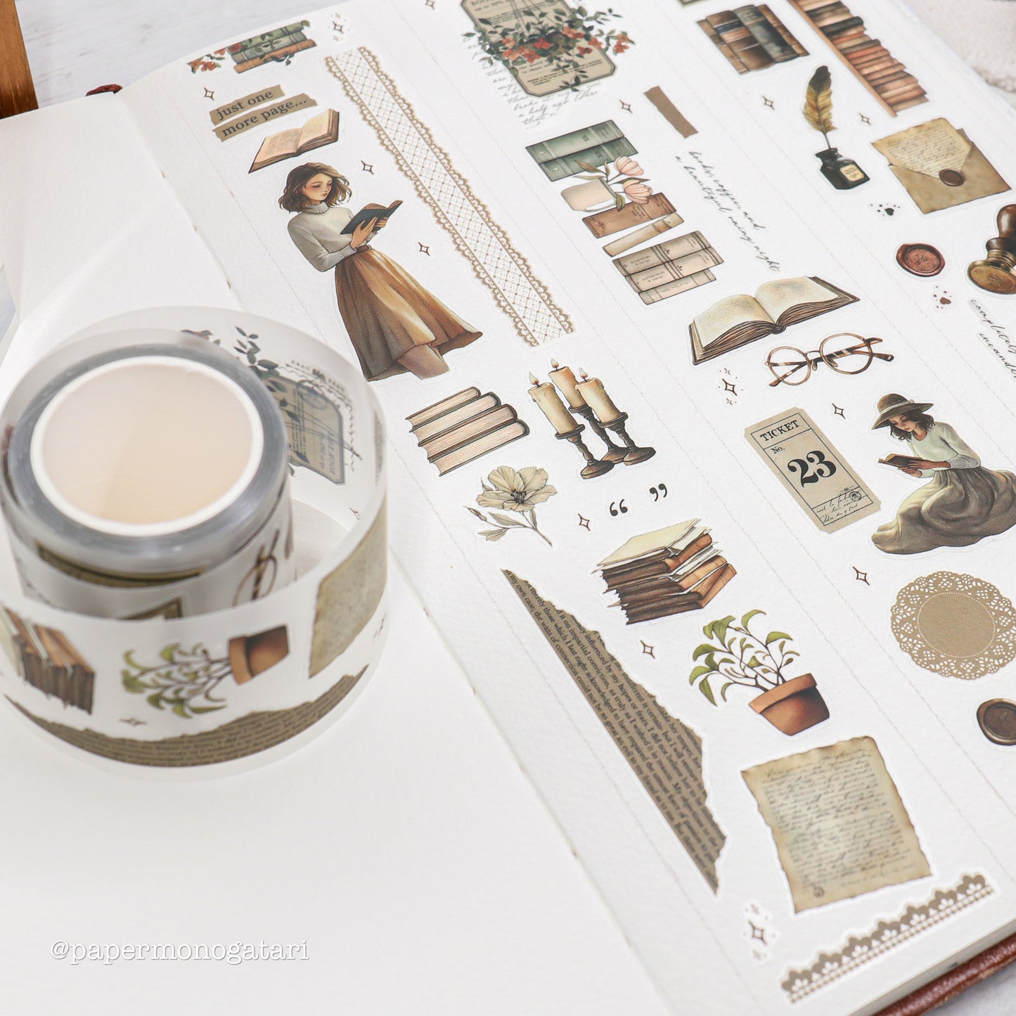 Tiny Bookshop PET Tape (pre-cut)