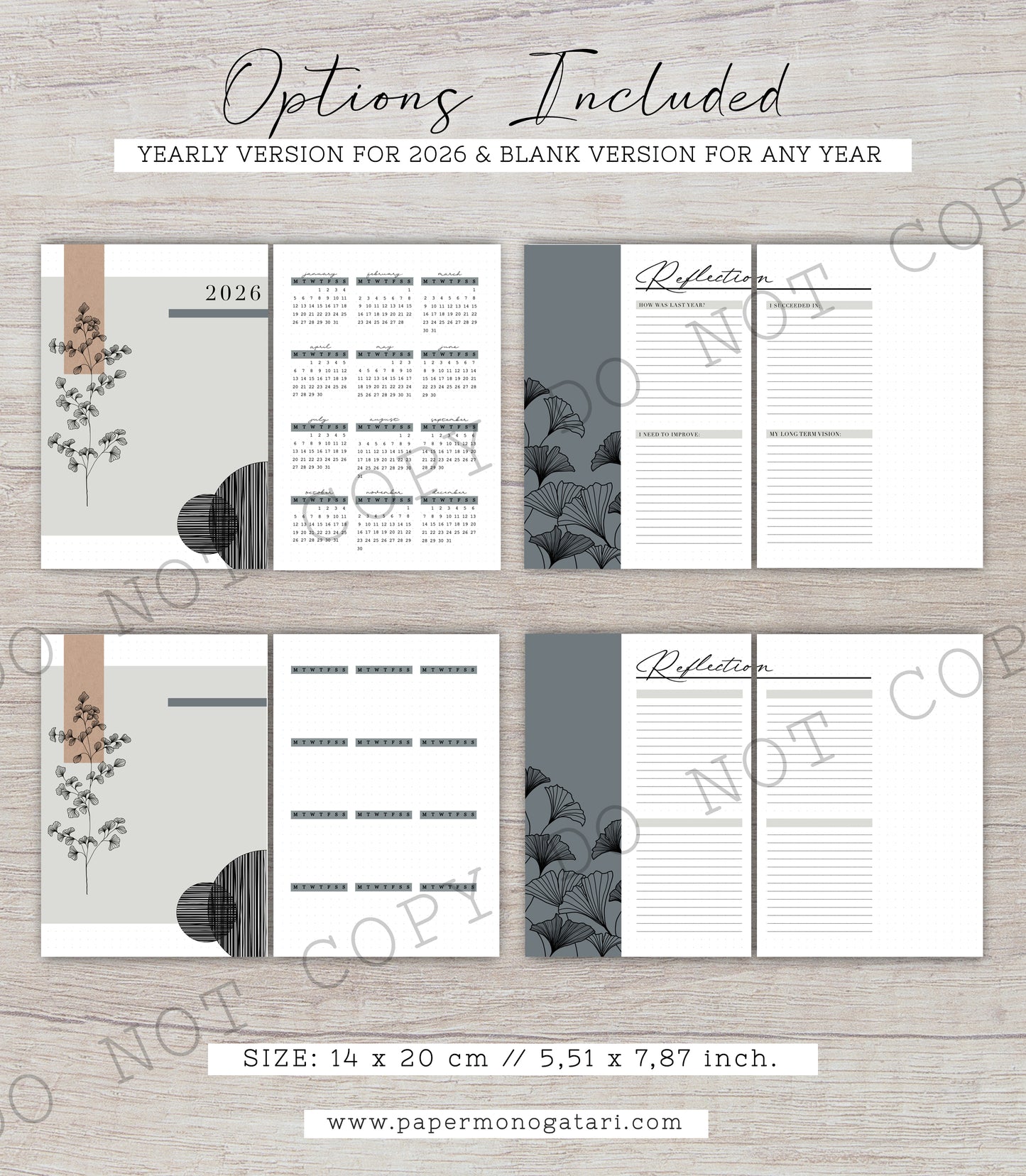 Abstract 2026 Yearly Setup | Digital Bullet Journal Theme