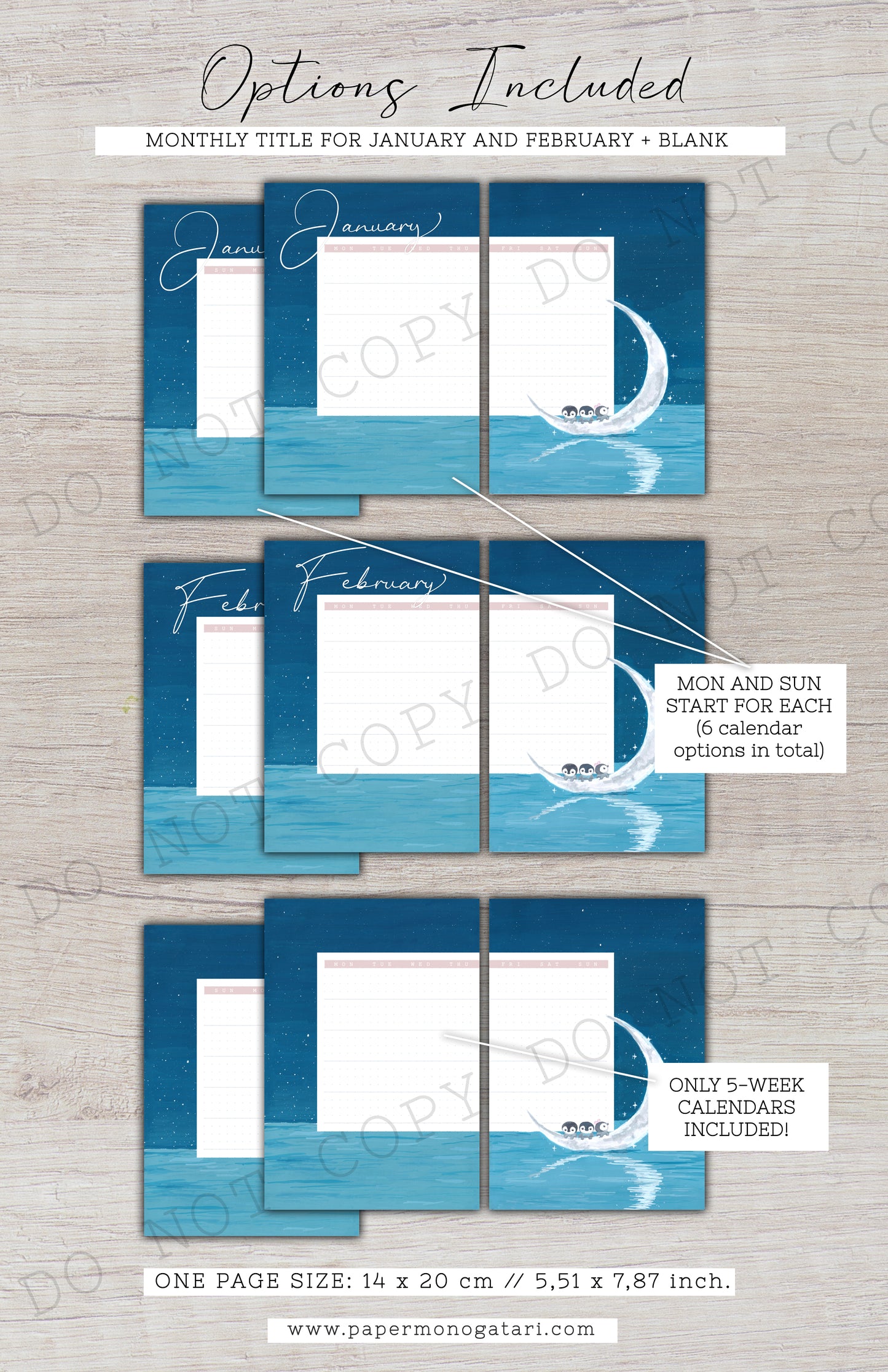 Arctic Magic | Digital Bullet Journal Theme (Undated: Jan, Feb + Blank)