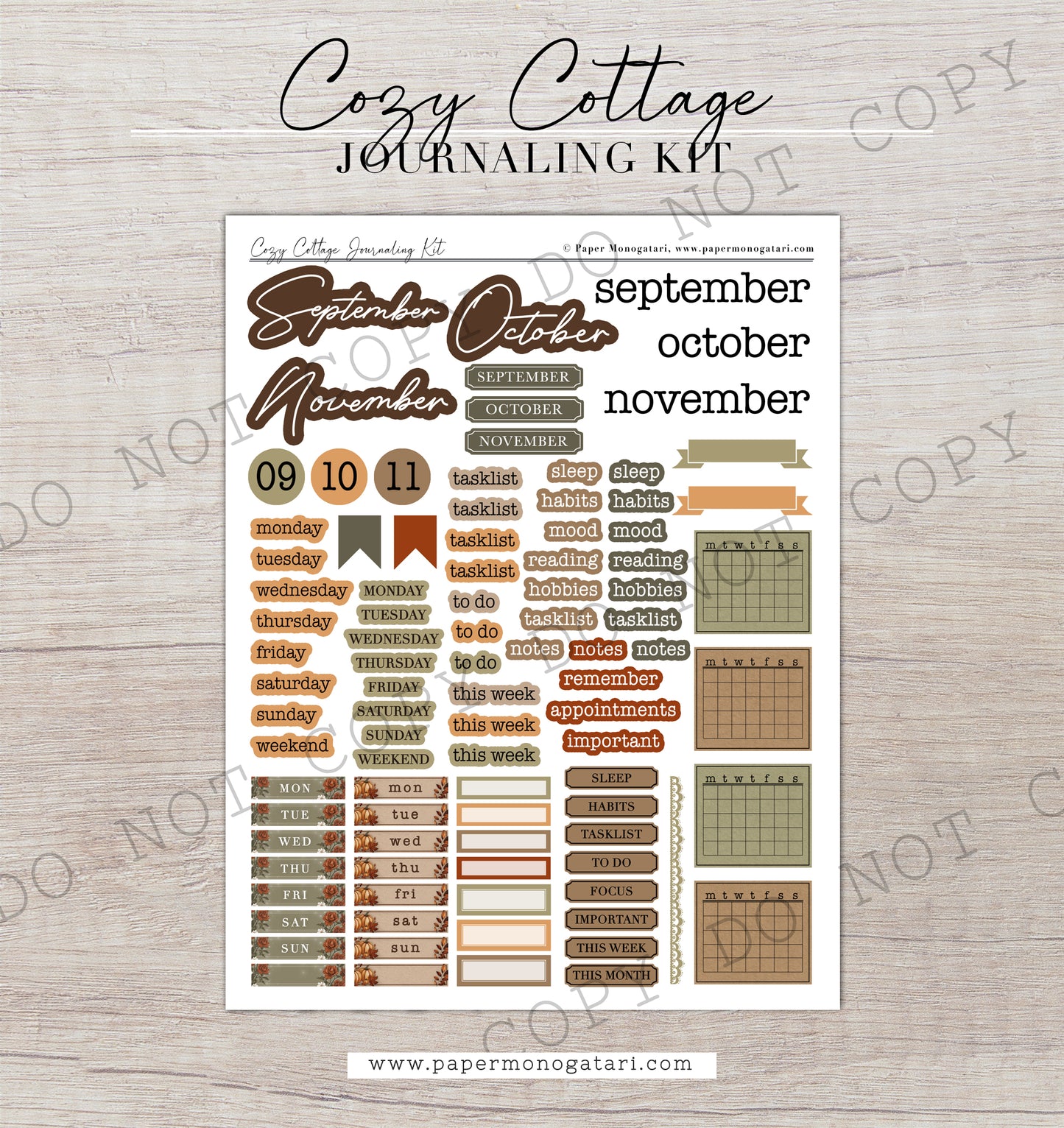 Cozy Cottage | Digital Journaling Kit