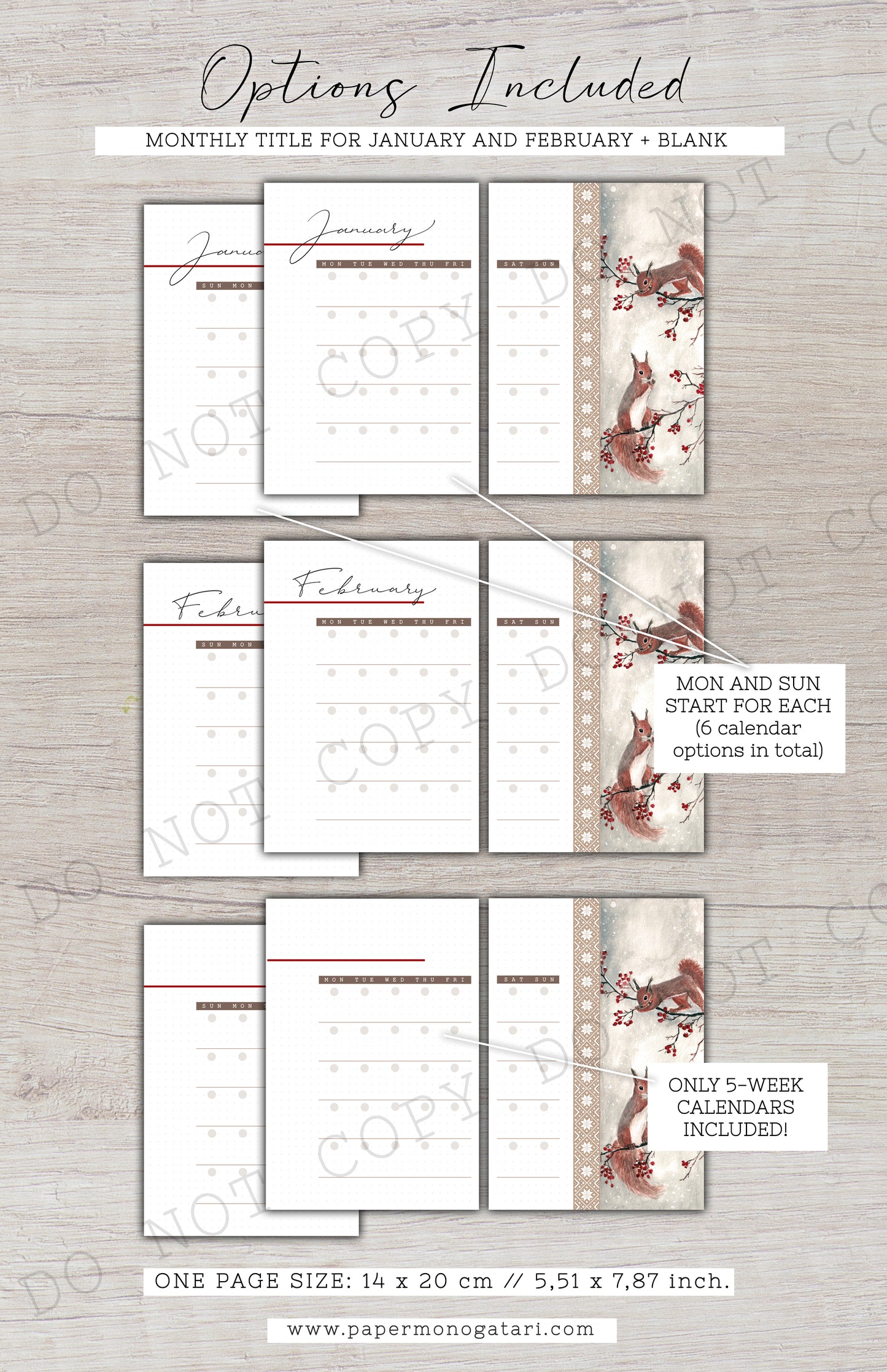 Cozy Winter Day | Digital Bullet Journal Theme (Undated: Jan, Feb + Blank)