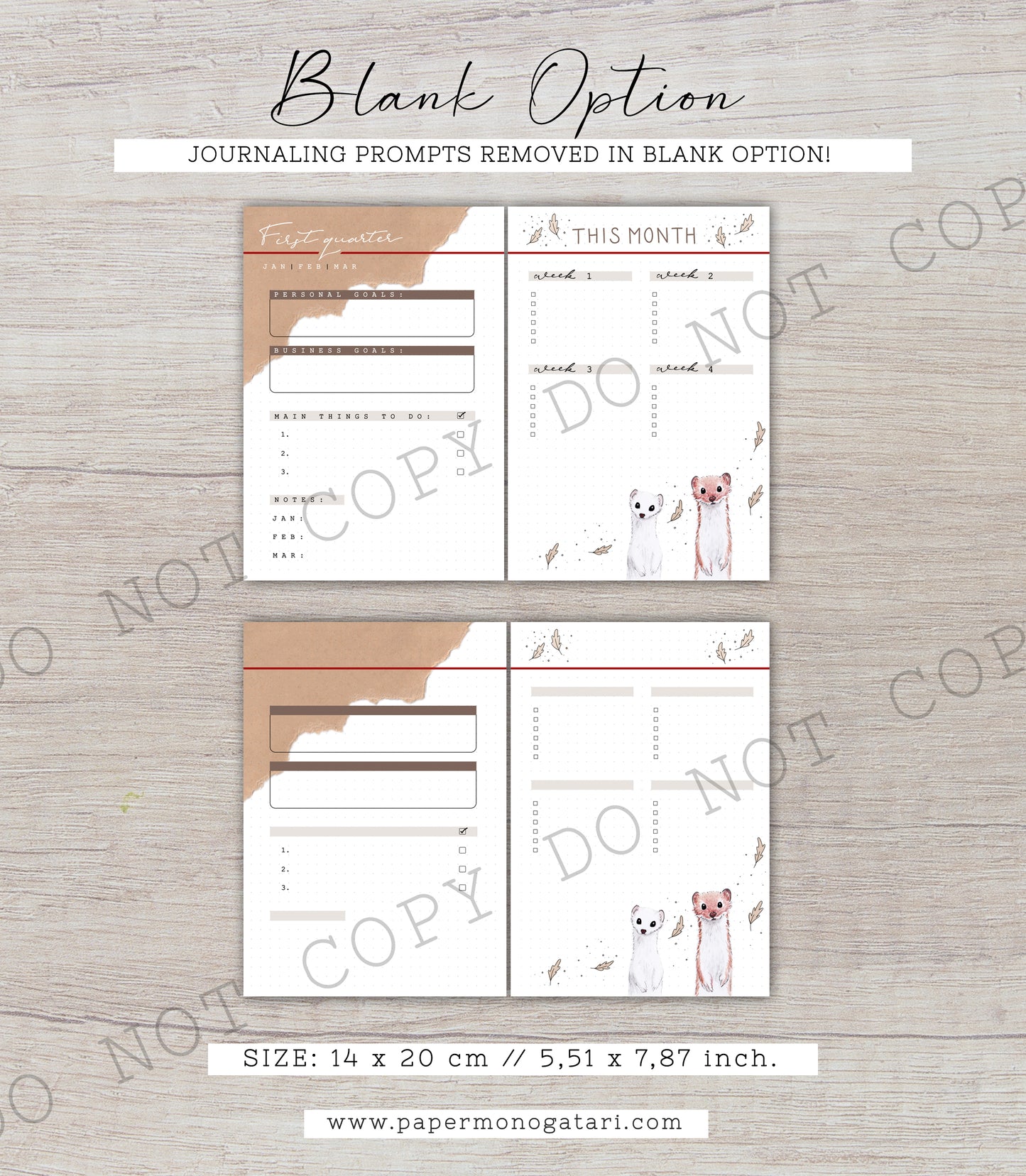 Cozy Winter Day | Digital Bullet Journal Theme (Undated: Jan, Feb + Blank)