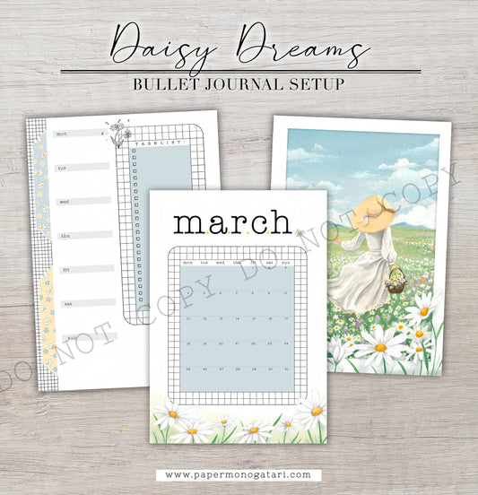 Daisy Dreams (2024) | Digital Bullet Journal Theme