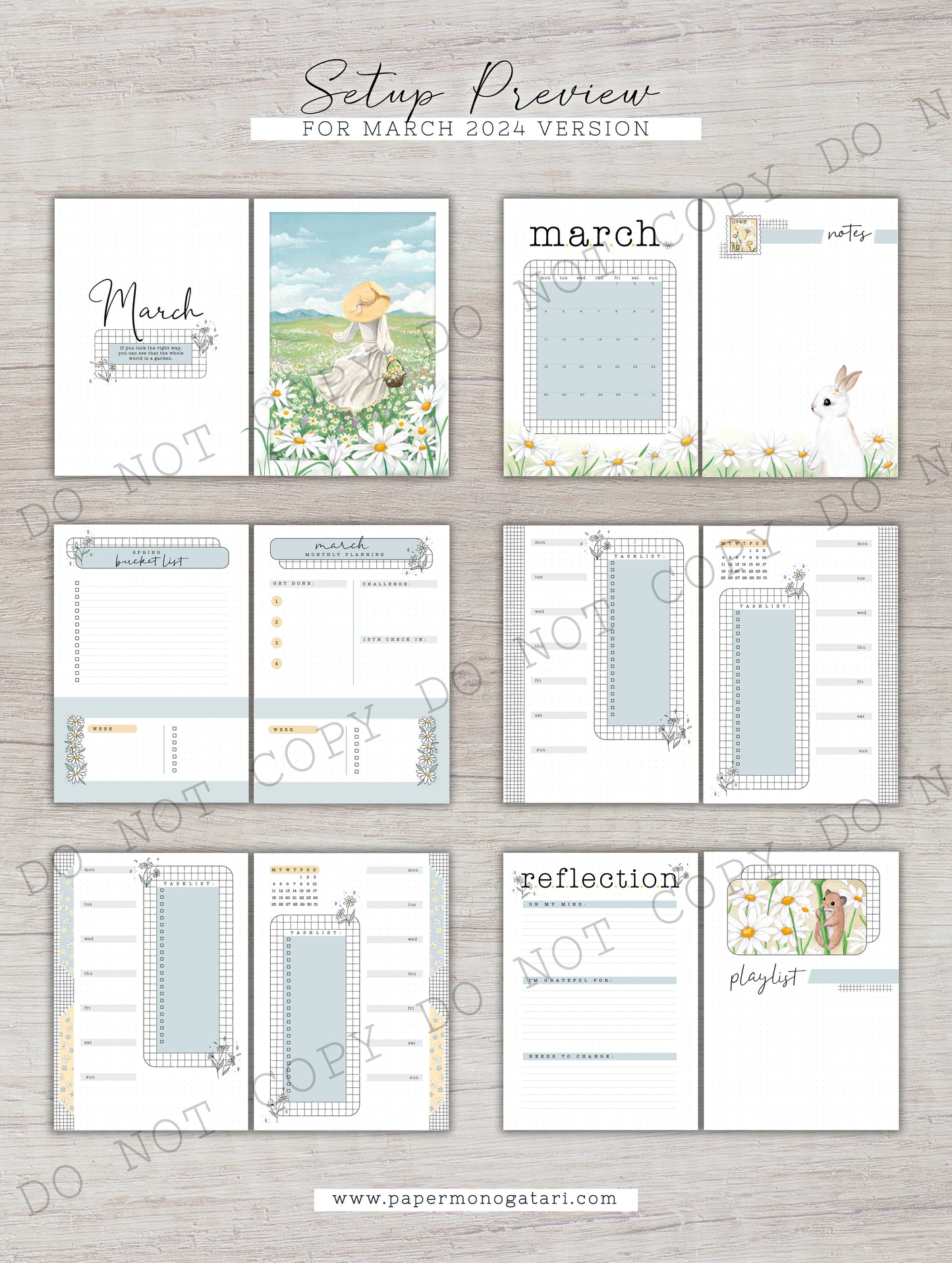 Daisy Dreams (2024) | Digital Bullet Journal Theme