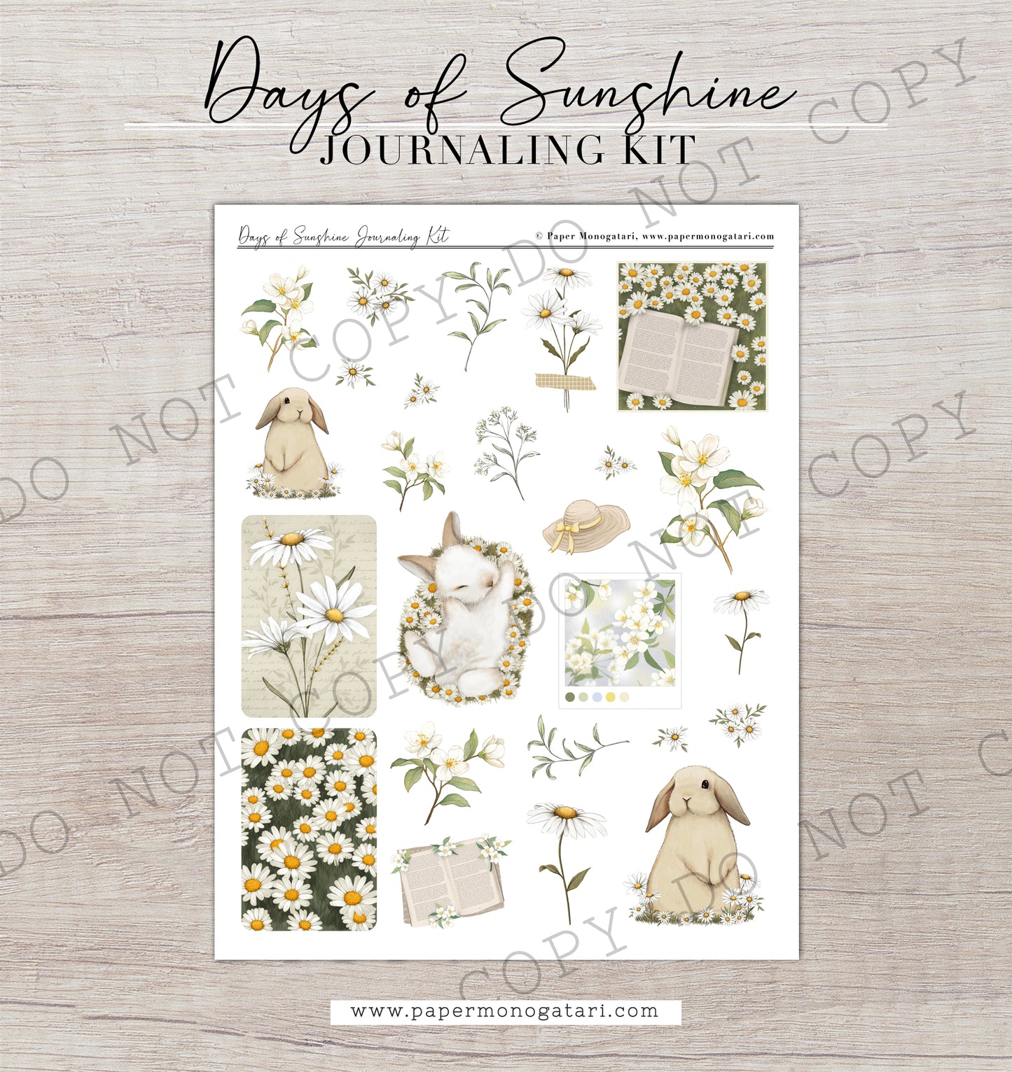 Days of Sunshine | Digital Journaling Kit