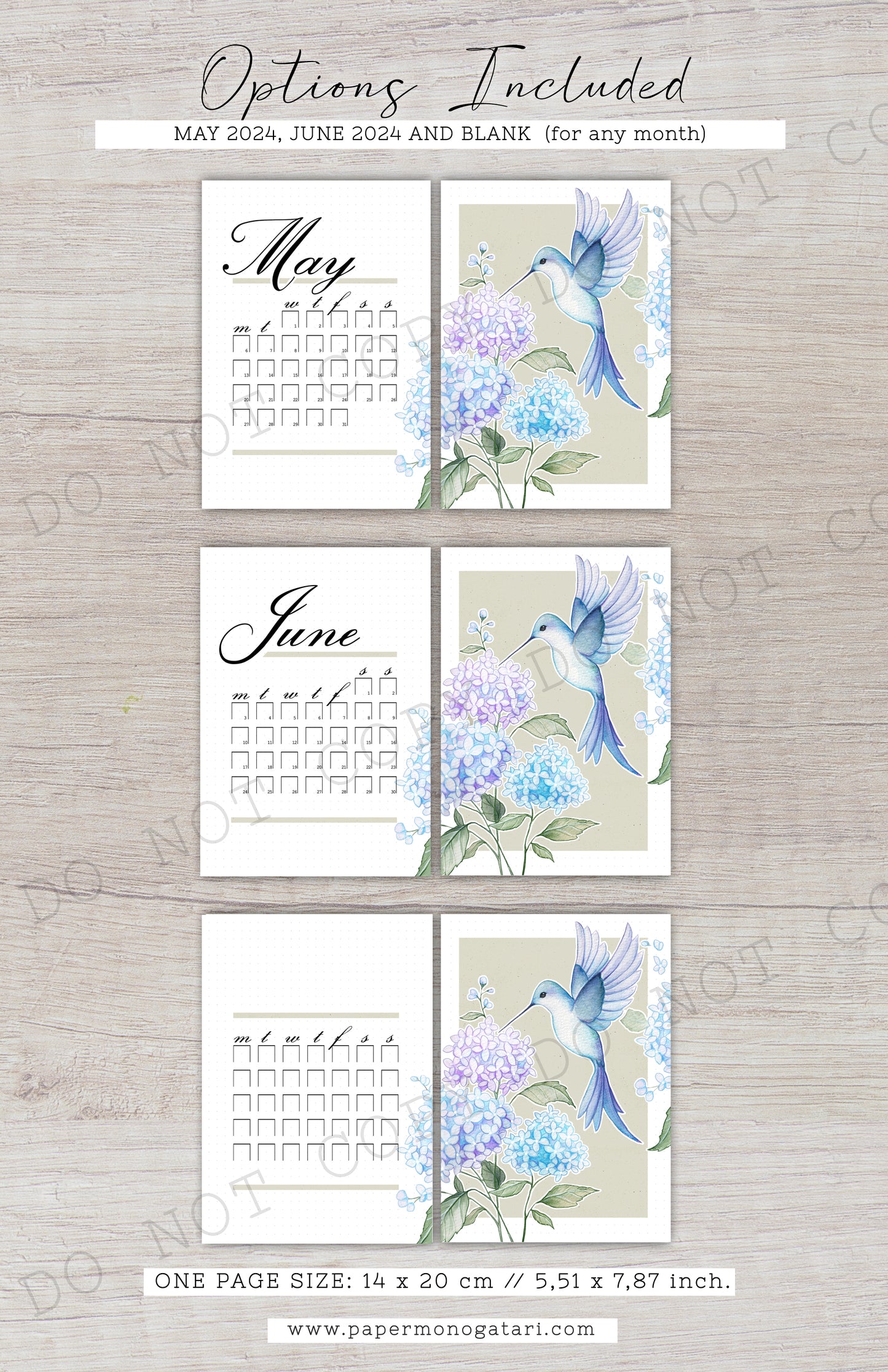 Hum of Hydrangeas (2024) | Digital Bullet Journal Theme (Copy)