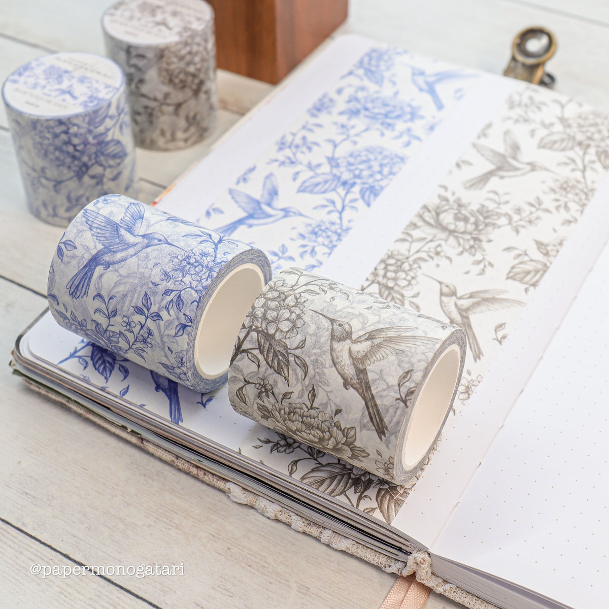 Toile de Jouy Wide Washi Tape Set