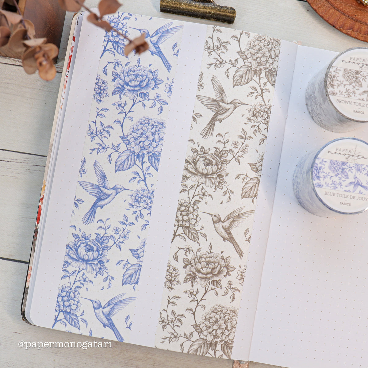 Toile de Jouy Wide Washi Tape Set