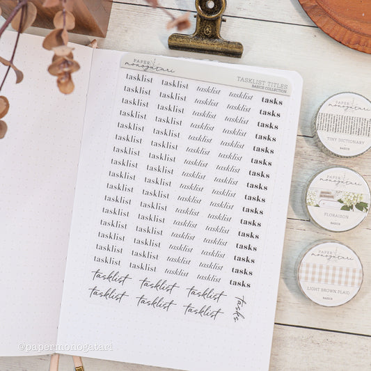 Tasklist Stickers