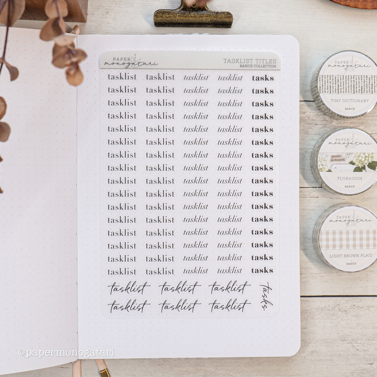 Tasklist Stickers