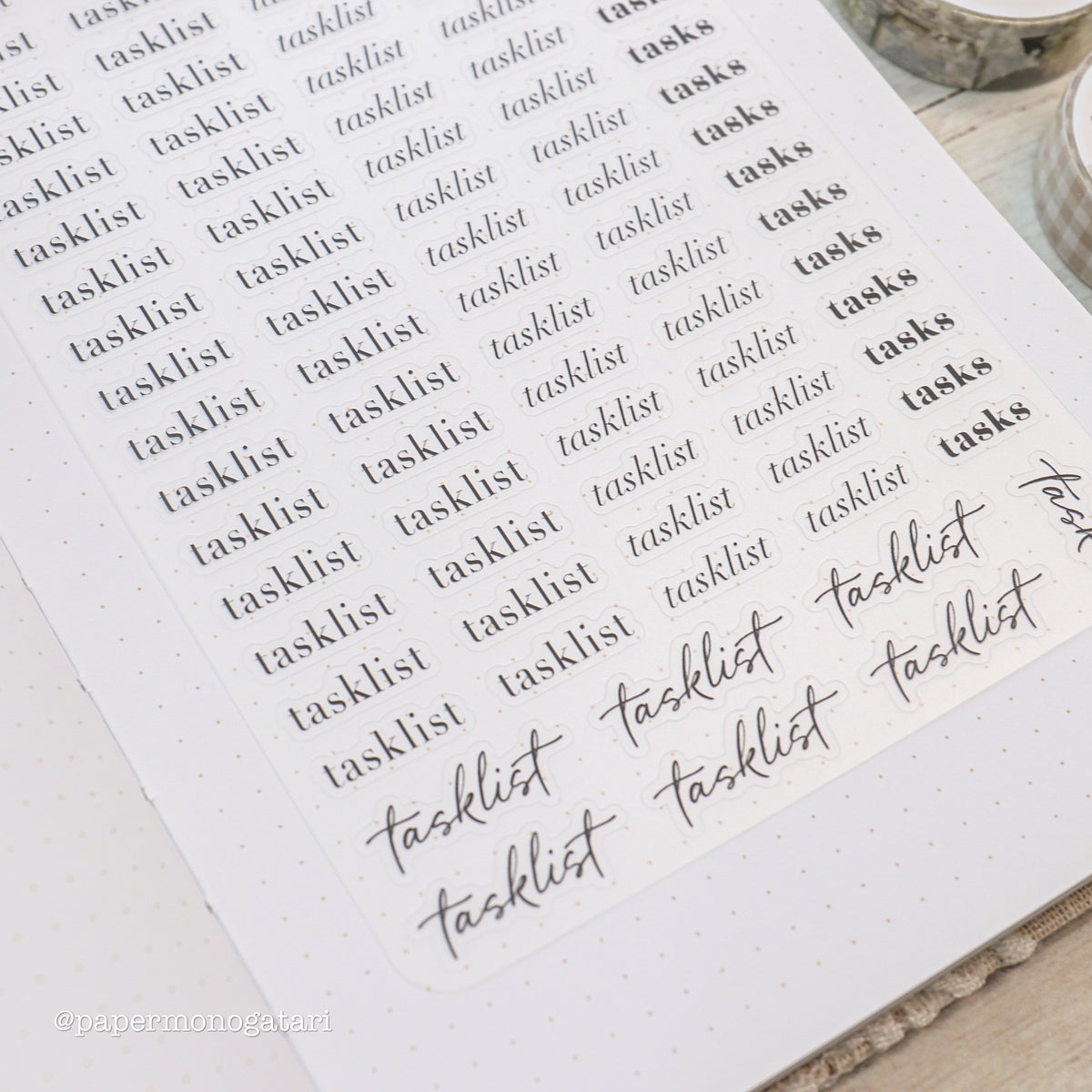 Tasklist Stickers