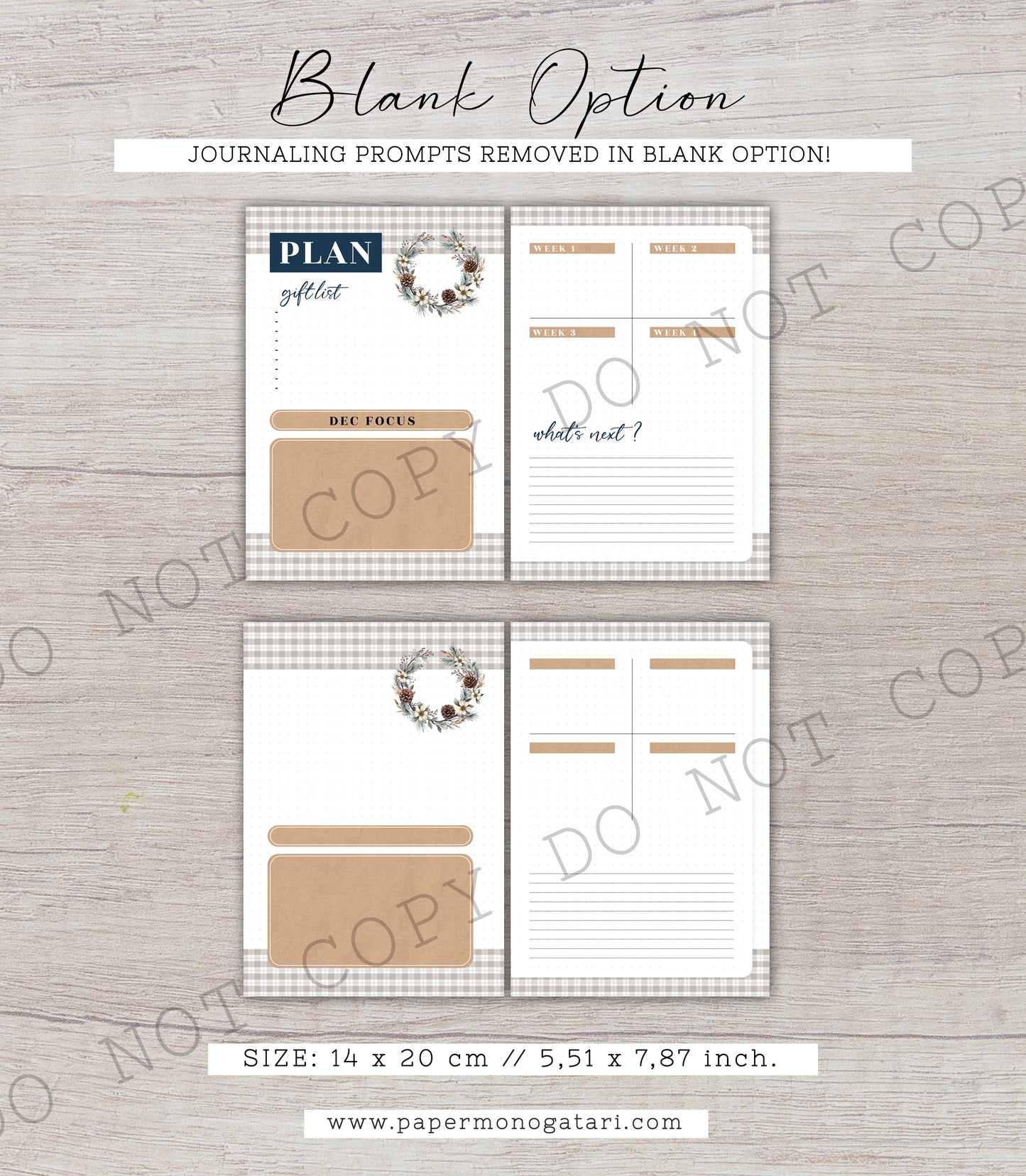 Let It Snow | Digital Bullet Journal Theme (Undated: Dec, Jan + Blank)