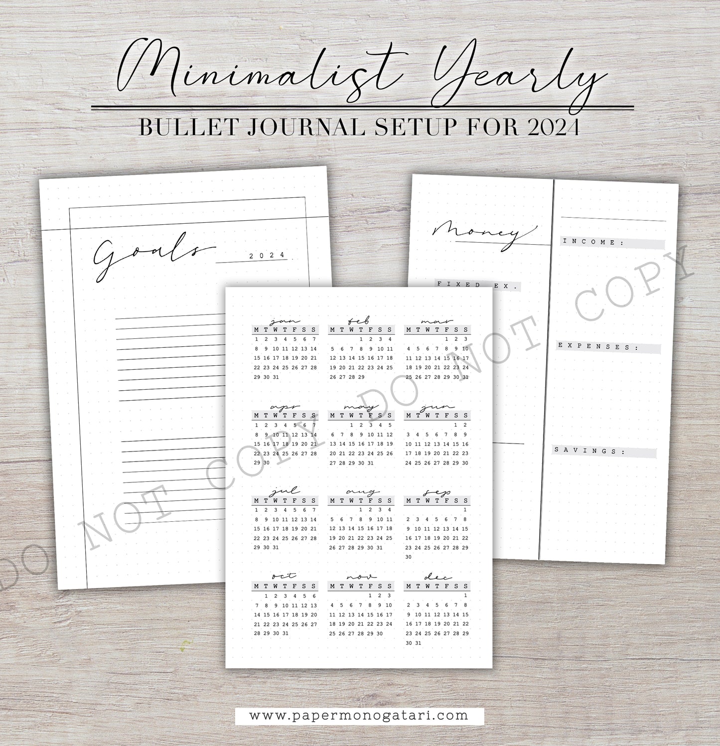Walkthrough of my 2024 bullet journal set-up
